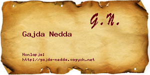 Gajda Nedda névjegykártya